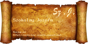 Szokolay Jozefa névjegykártya